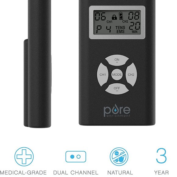 Pure Enrichment PurePulse DUO TENS/EMS Bundle + 5 Extra Pack of Electrode Pad - Picture 4 of 8